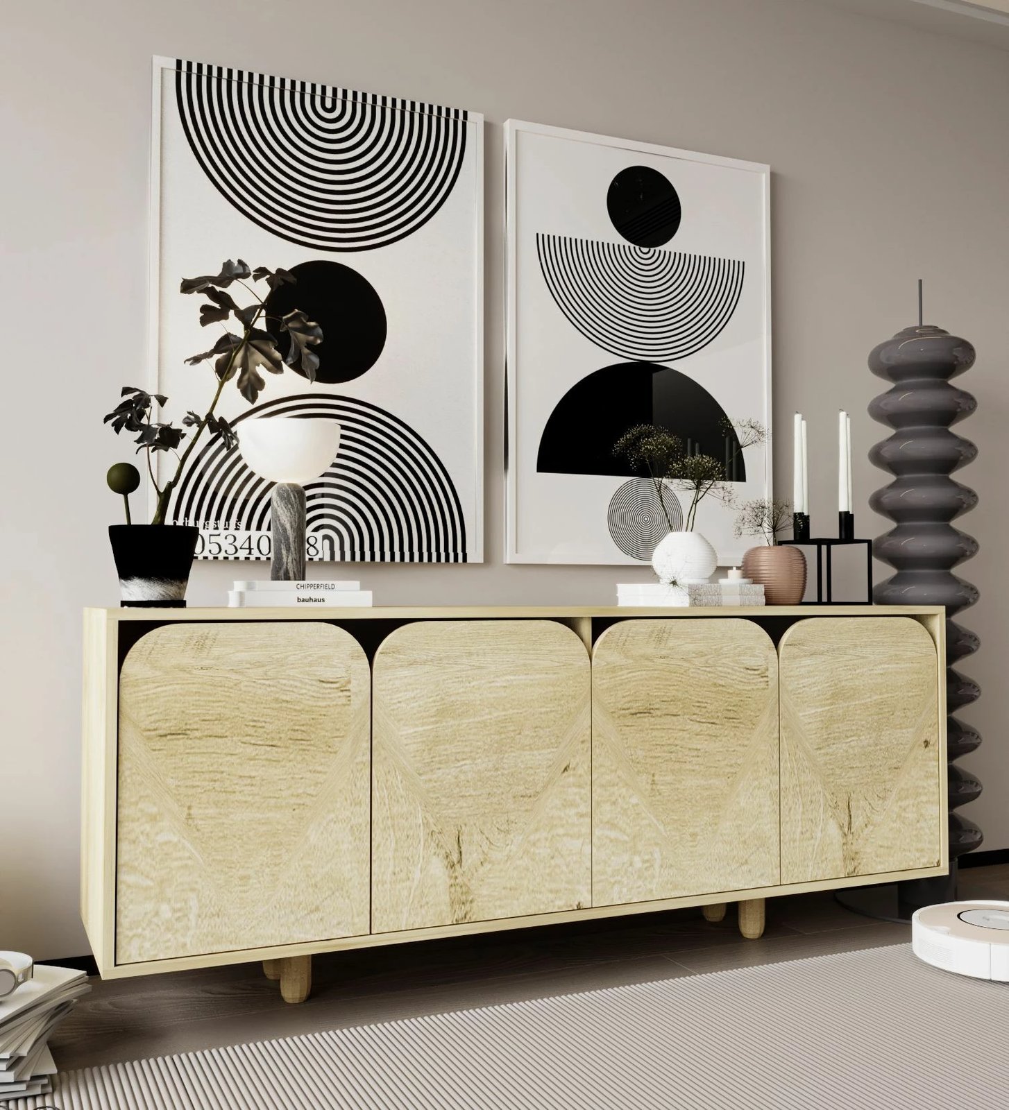 Konsol Skye Decor, Lazio Bohem 180, ngjyrë lis safir