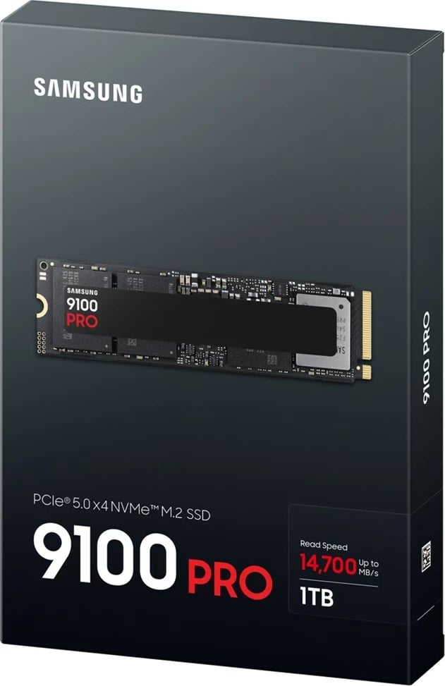 SSD Samsung 9100 PRO M.2, 1 TB, PCIe 5.0, i zi