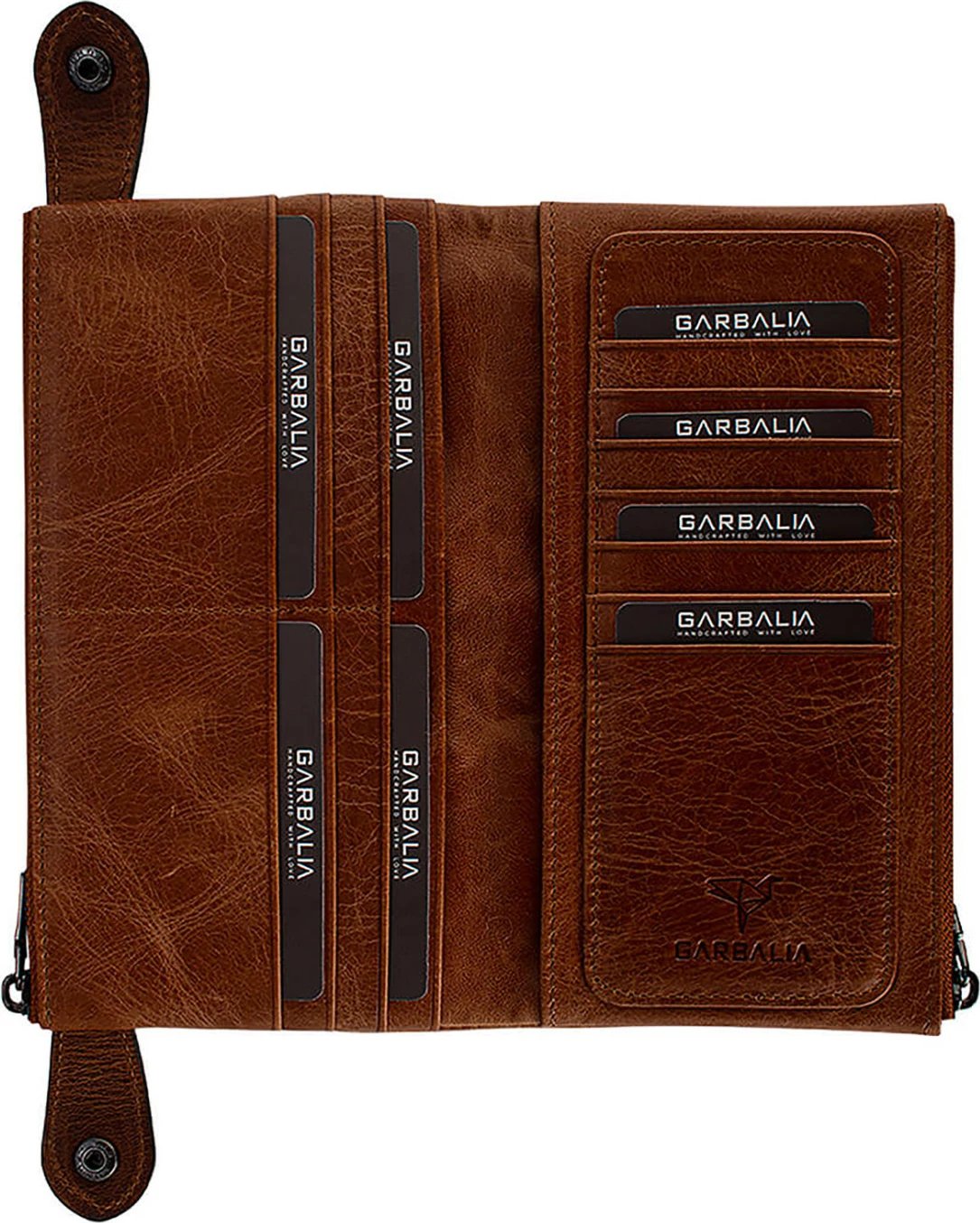 Portofol unisex Zoozie Bags, Roosevelt, ngjyrë kafe e hapur