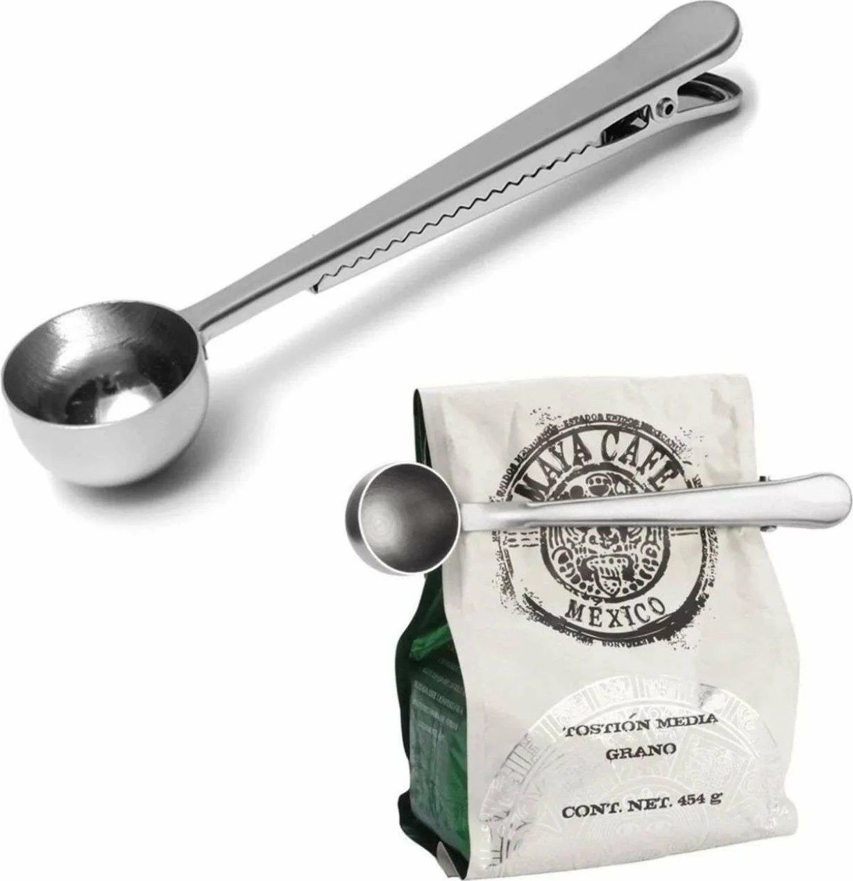 Lugë për kafe Hermia Concept, ngjyrë argjendi, 17x3.5cm