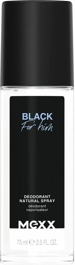 Deodorant spray për meshkuj Mexx Black For Him 75ml