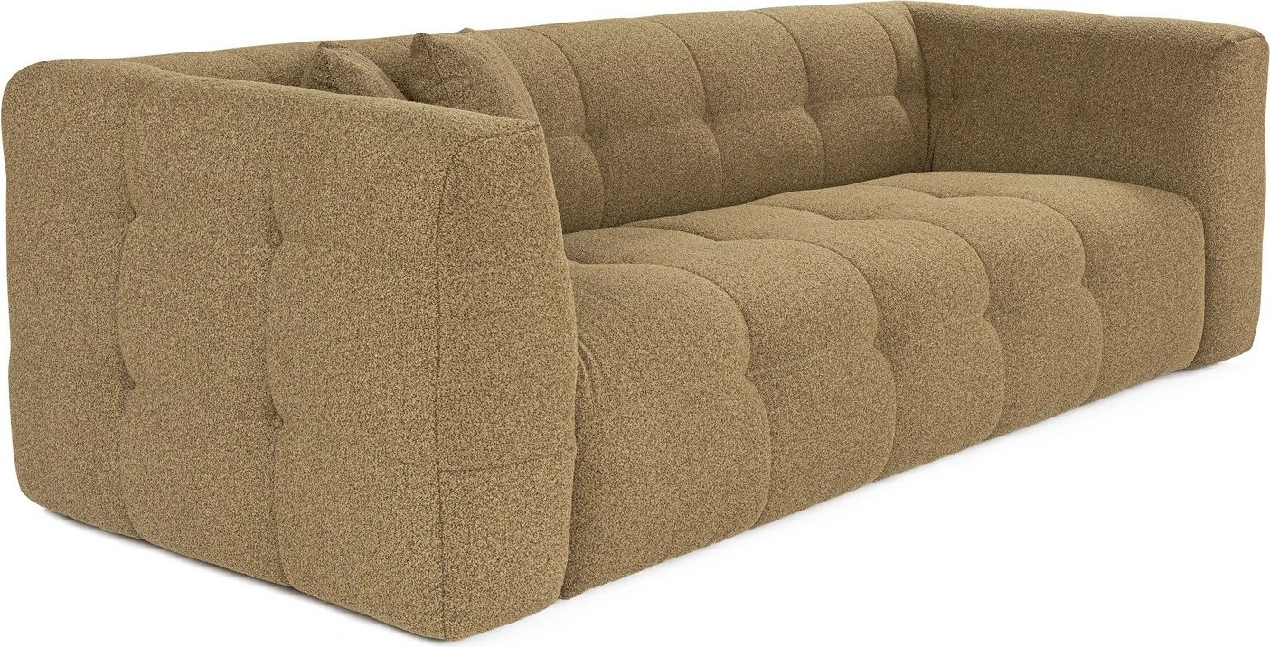 Divan treshe Atelier del Sofa, Cady, ngjyrë kaki