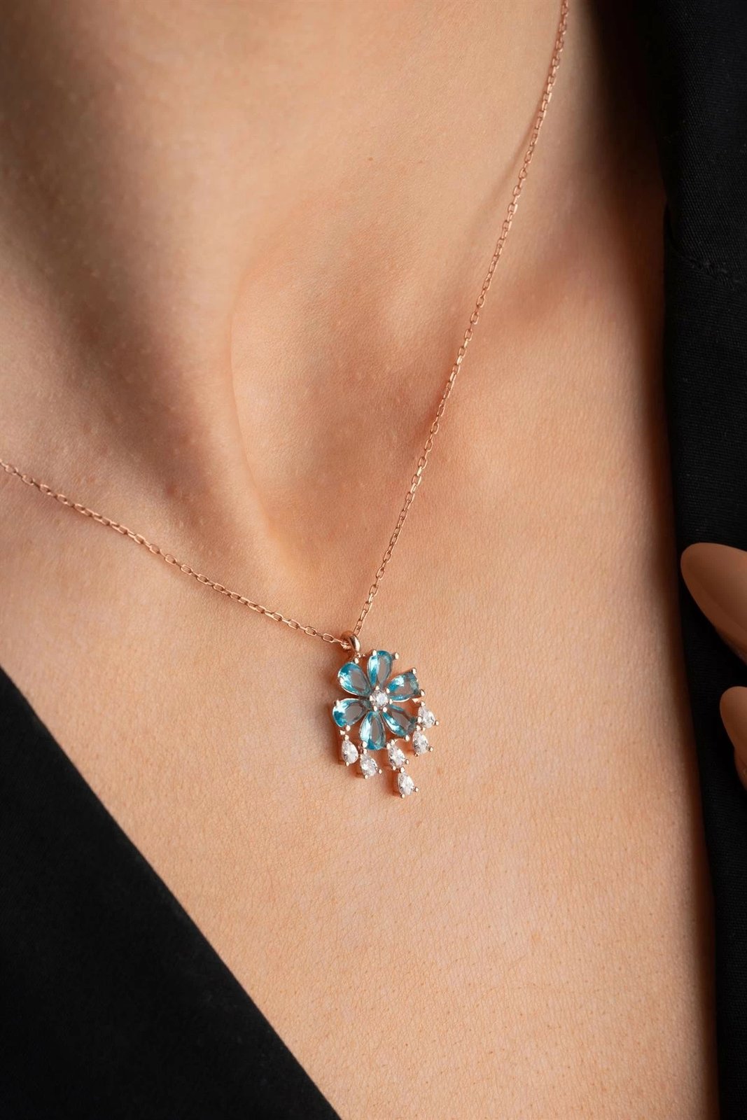 Qafore argjendi Jumeon, ngjyrë rozë ari, NRZ999043