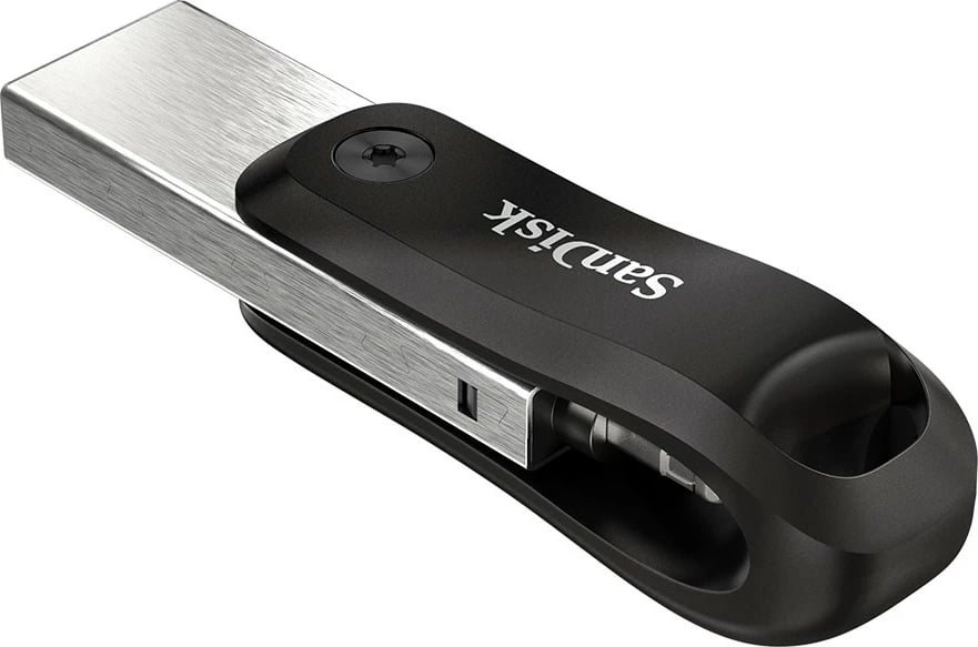 USB stick Sandisk iXpand SDIX60N-128G-GN6NE, 128GB, USB 3.2 Gen 1, swivel, gri/argjend