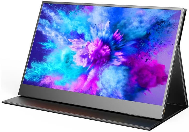 Monitor portativ Uperfect USetup E7, 15.6", 1920x1080, 60Hz, me prekje, me altoparlantë, i zi