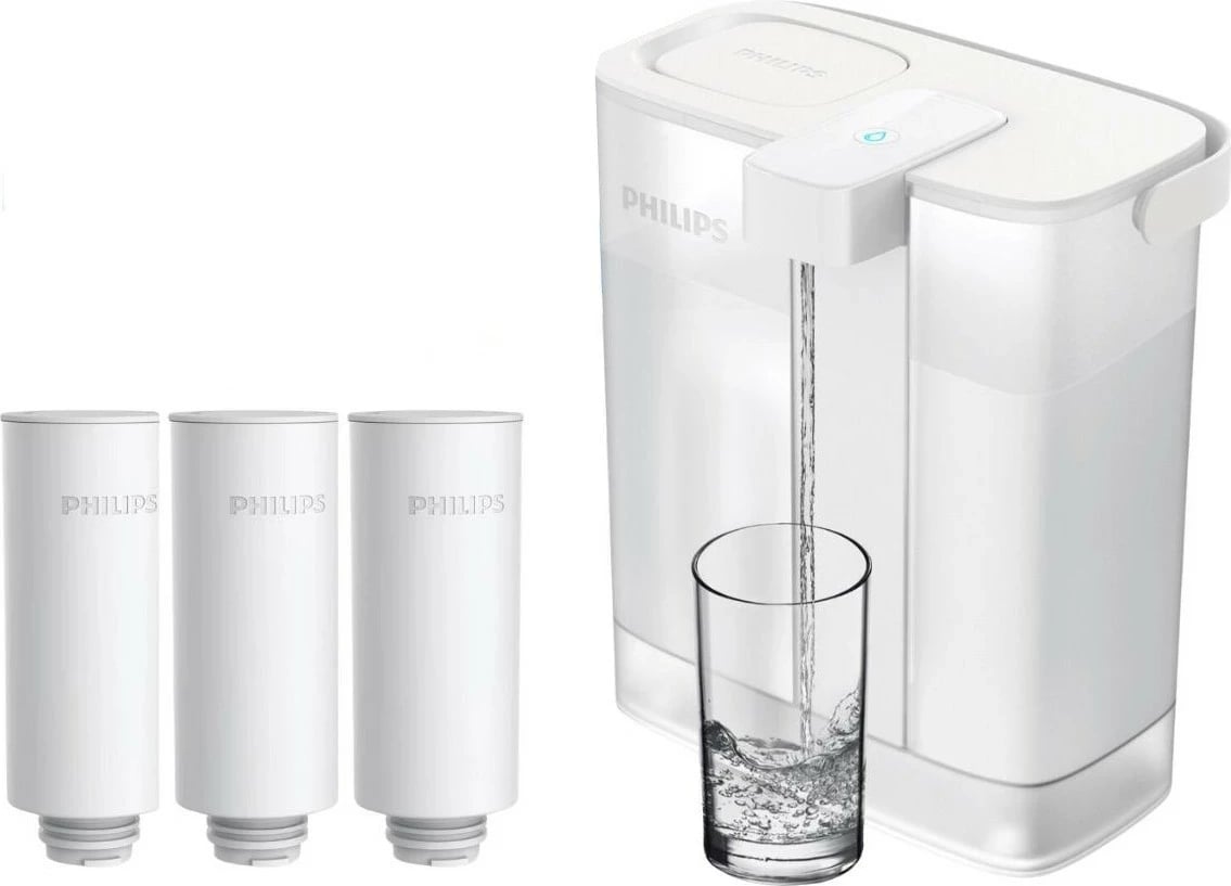 Filtruese uji Philips AWP2980WH3/10, 3 litra, e bardhë Filtruese uji Philips AWP2980WH3/10, 3 litra, e bardhë