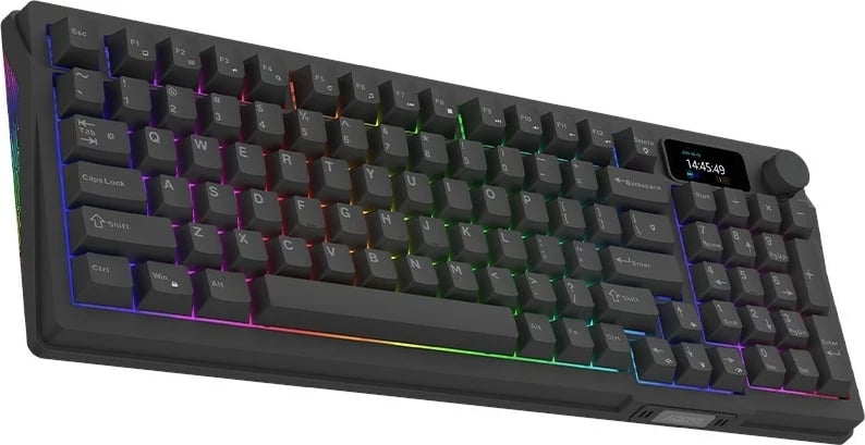 Tastierë mekanike Aqirys Atria, 96%, 95 taste, RGB, me kabllo, e zezë