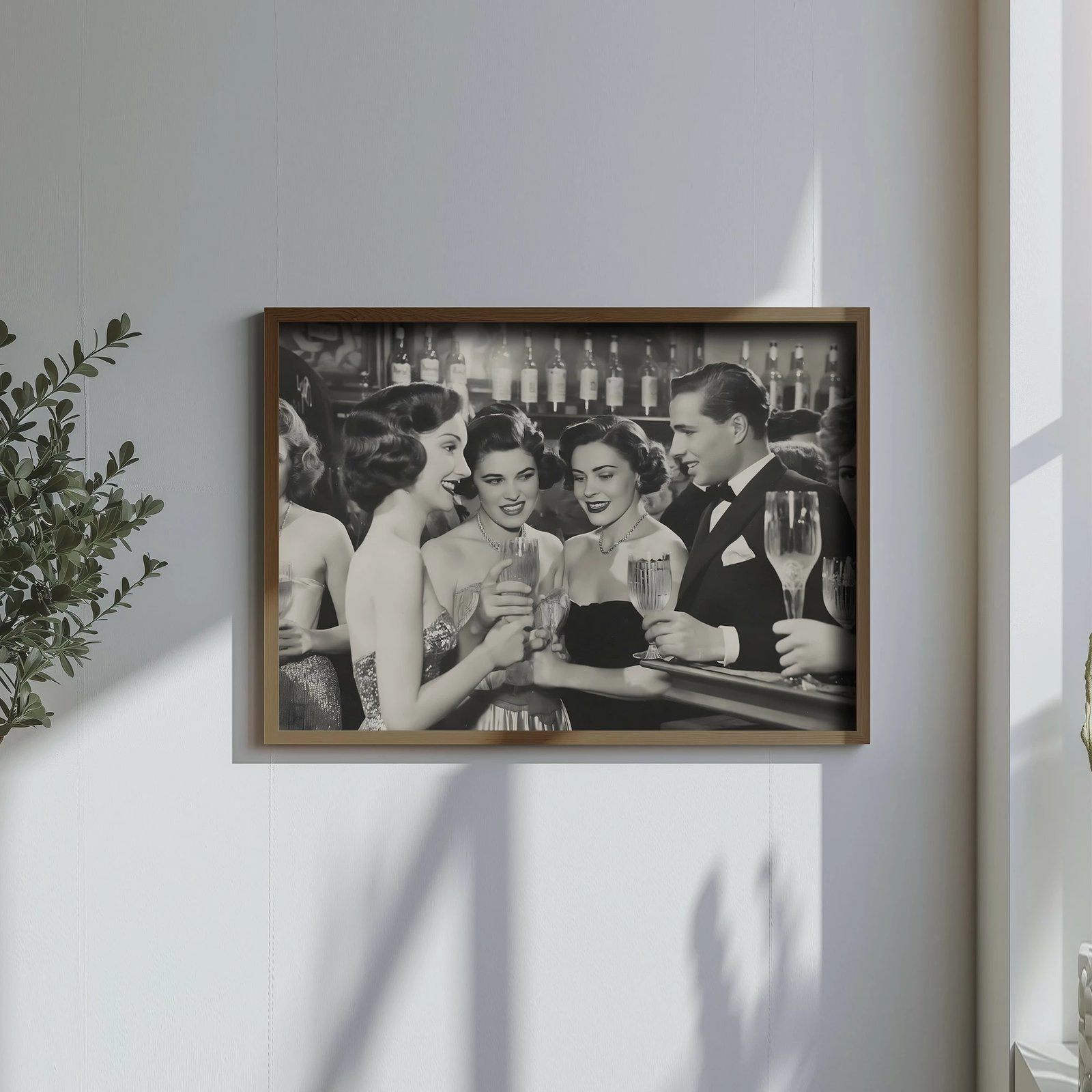 Pikturë dekorative me kornizë MDF, shumëngjyrëshe, Wallity, GE150-L