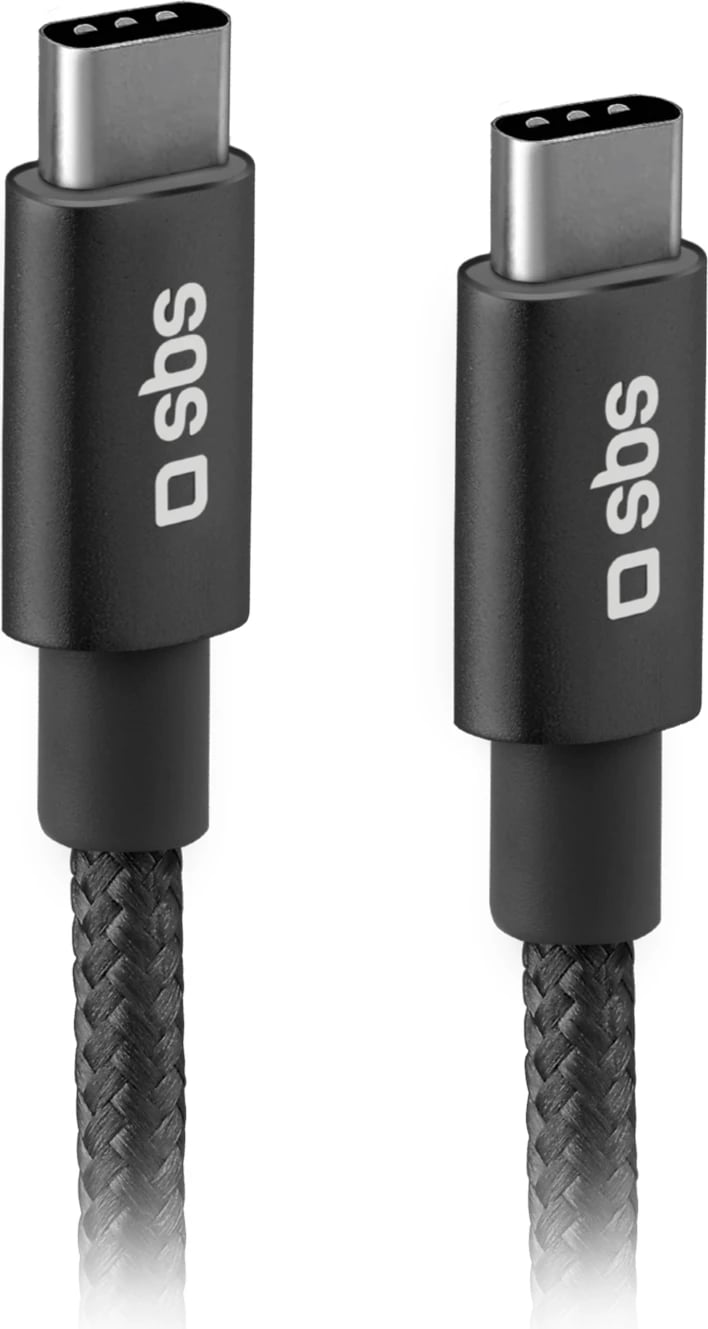 Kabllo USB-C në USB-C SBS TECABLETCC20BK, 1.5m, 25W, Gri Kabllo USB-C në USB-C SBS TECABLETCC20BK, 1.5m, 25W, Gri