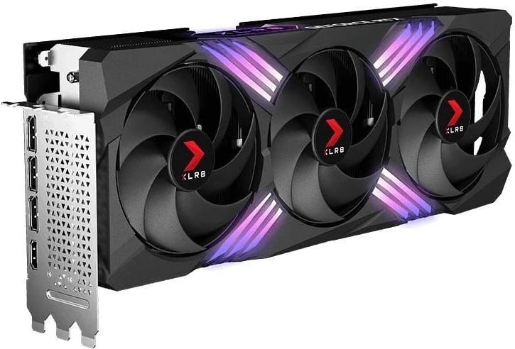 Kartelë grafike PNY GeForce RTX 4070 Ti SUPER XLR8 Gaming VERTO™ EPIC-X RGB™ Triple Fan OC 16GB GDDR6X DLSS 3, stardate gray