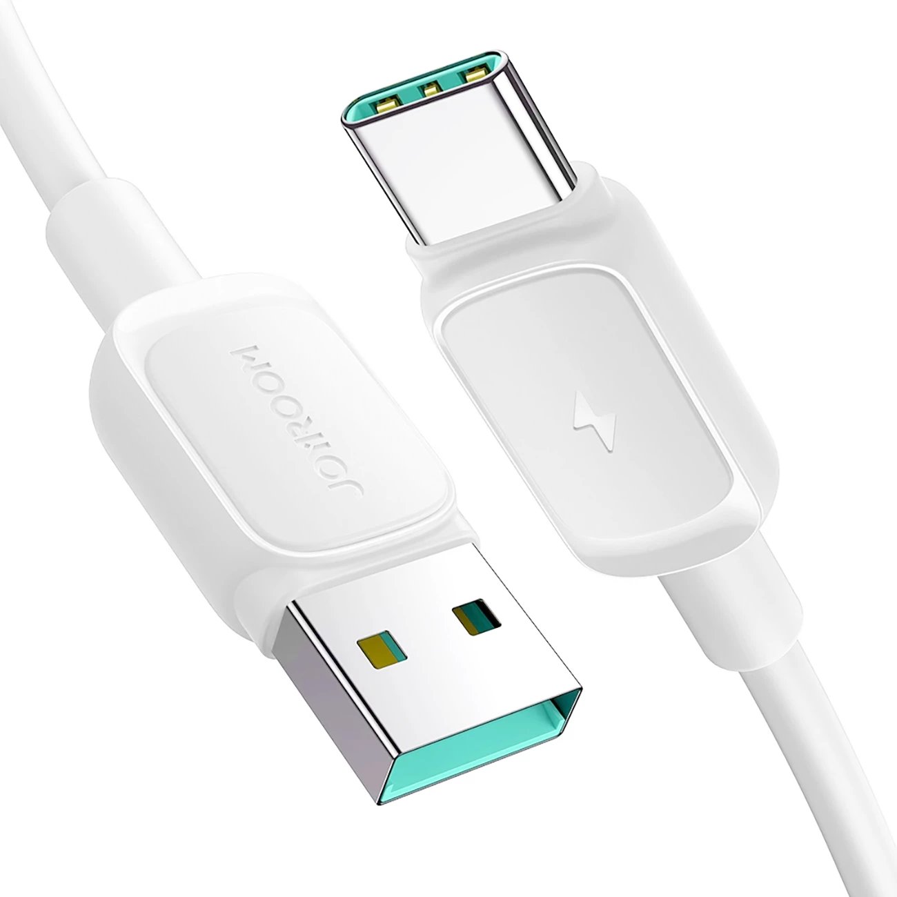 Kabllo Joyroom Multi-Color Series A14, USB-A / USB-C, 1.2m, Bardhë