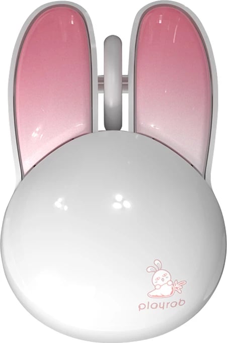 Maus wireless MOFII Rabbit M6DM, Bluetooth, 1200 DPI, i bardhë-rozë