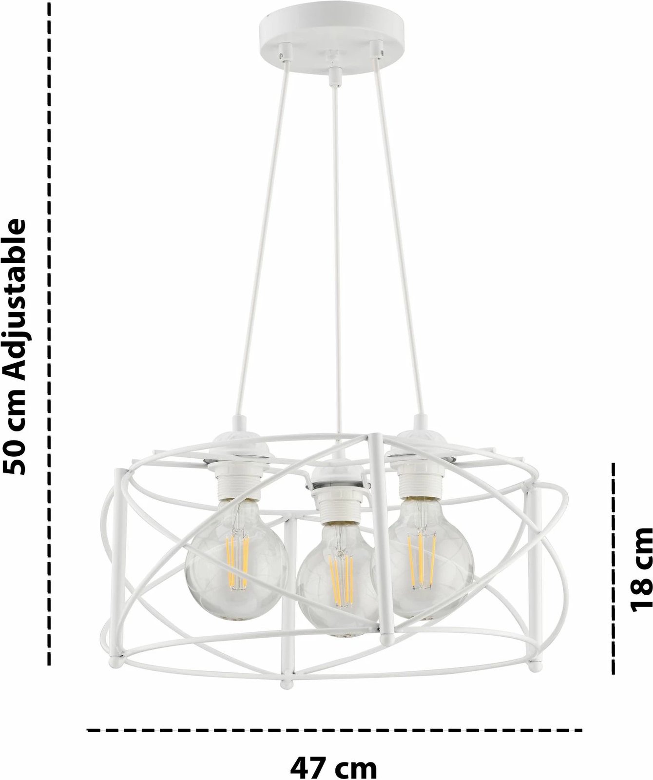 Llambë tavani Opviq, Dratkruh, e bardhë