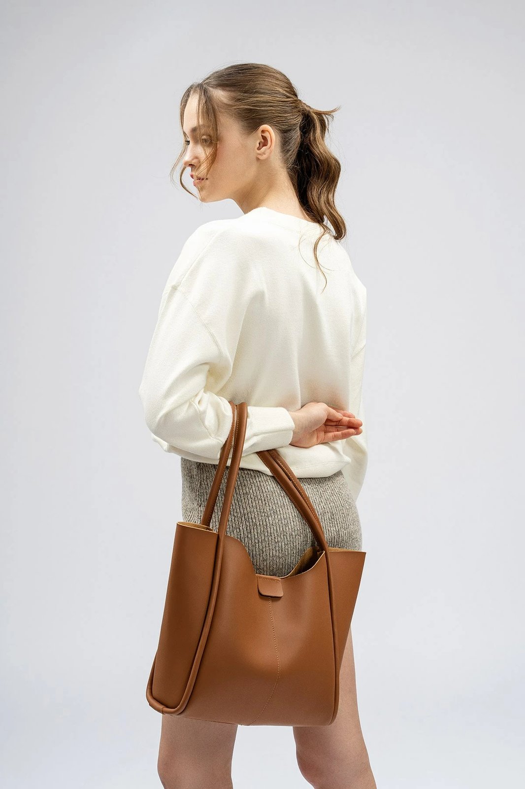 Çantë tote Lucky Bees, ngjyrë tan, 1264 Epy