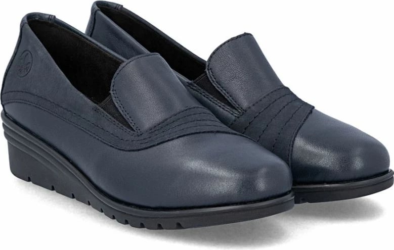 Këpucë me take për femra Rieker, navy blue