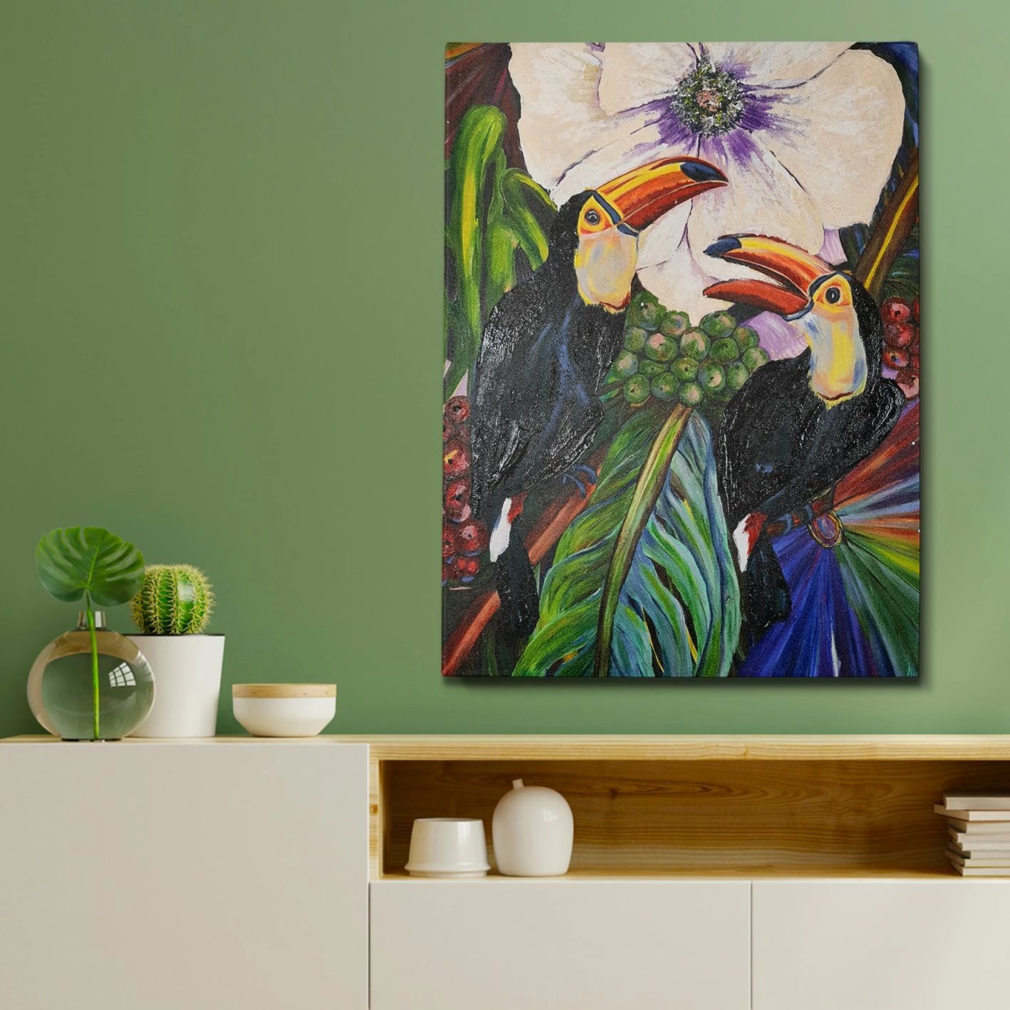 Pikturë dekorative me vaj, shumëngjyrëshe, Wallity, OP2013369461, 70x100cm