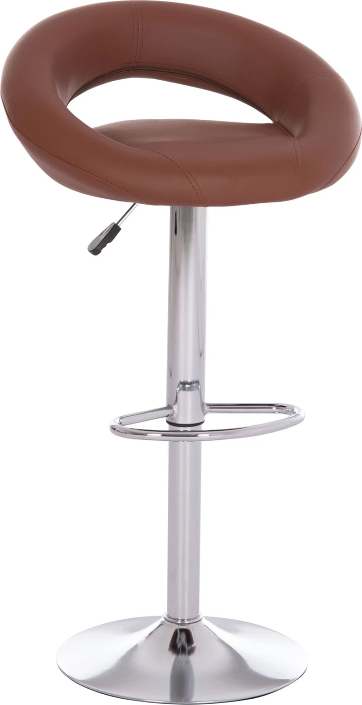 Karrige për bar REA, rrotulluese, lëkurë PU kafe, me amortizator, 54x47x96cm, set prej 2 copë
