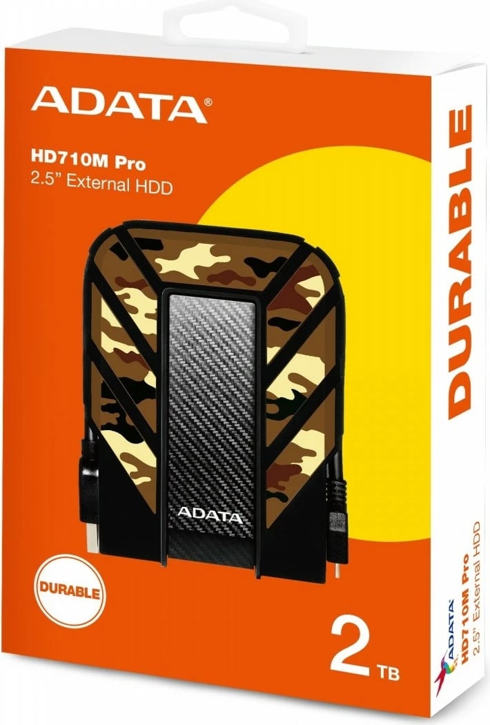 Hard disk i jashtëm Adata DashDrive HD710M Pro 2TB, 2.5'', USB 3.1, Moro
