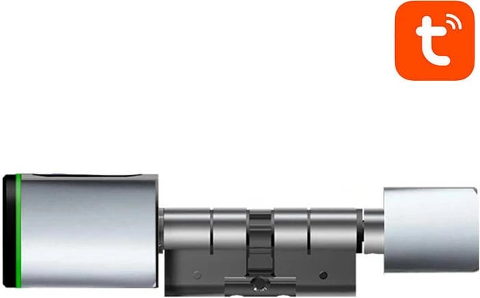 Cilindër bravë smart Avatto SDL-S1-S70 70 mm Bluetooth Tuya shenjë gishtash/kartele IC argjendtë