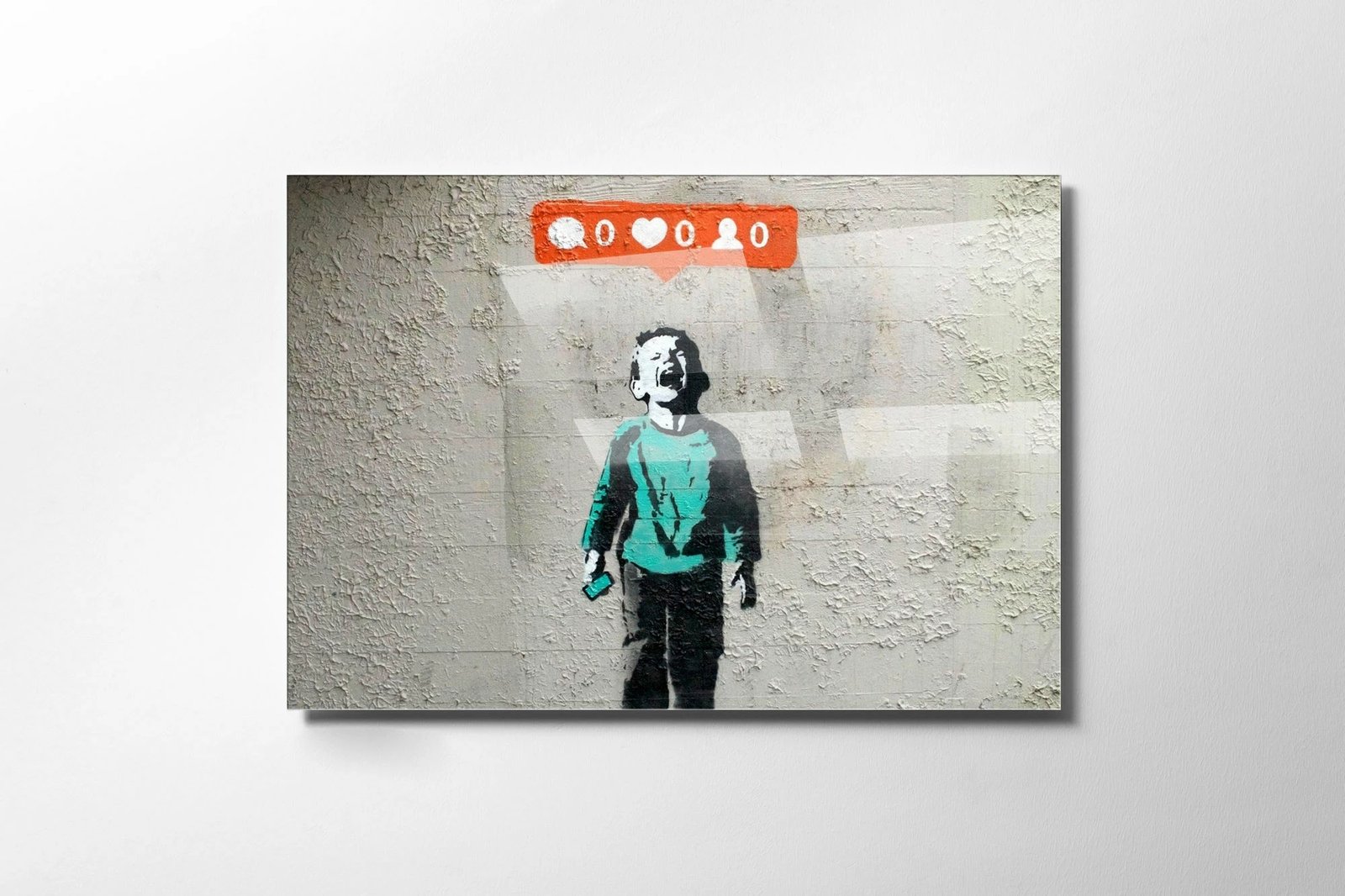 Pikturë dekorative prej xhami të temperuar, shumëngjyrëshe, Wallity UV-578, 30x45cm