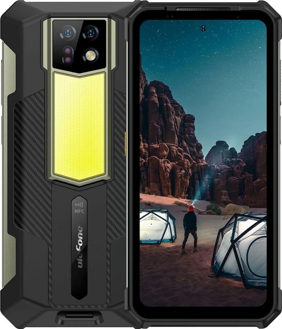 Celular Ulefone Armor 24, 6.78", Android 13, 12 GB RAM, 256 GB, 22000 mAh, Ngjyrë e zezë