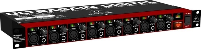 Interface audio Behringer ADA8200, 8 kanale, 24-bit DSP, 48 kHz, i zi