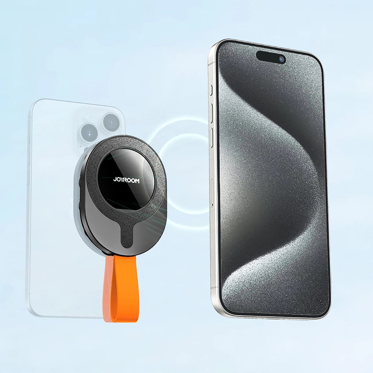 Mbajtës magnetik për celular Joyroom JR-ZS393-S, për 4.7-7", i zi dhe portokalli