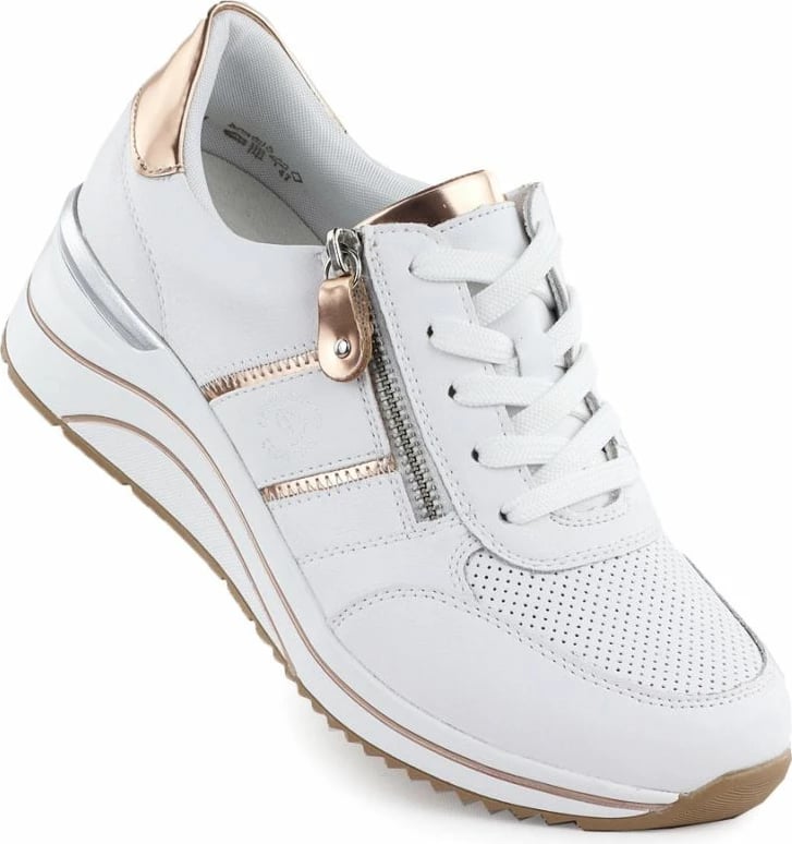 Atlete platforme për femra Rieker, të bardha