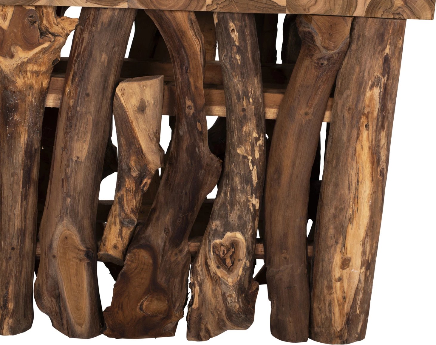 Konsol prej druri tik natyral, 100x35x75cm