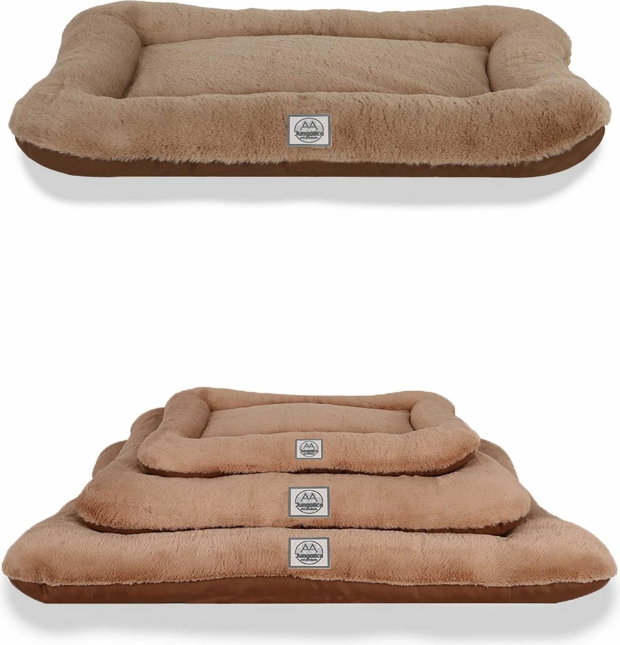 Shtrat për qen Sally, ngjyrë kafe, 75x95cm