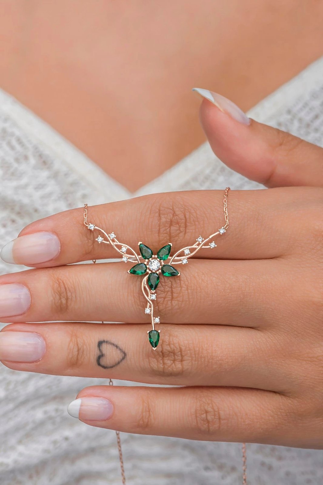 Varëse argjendi Jumeon, NRZ998641, ngjyrë rozë e artë, e gjelbër dhe e bardhë