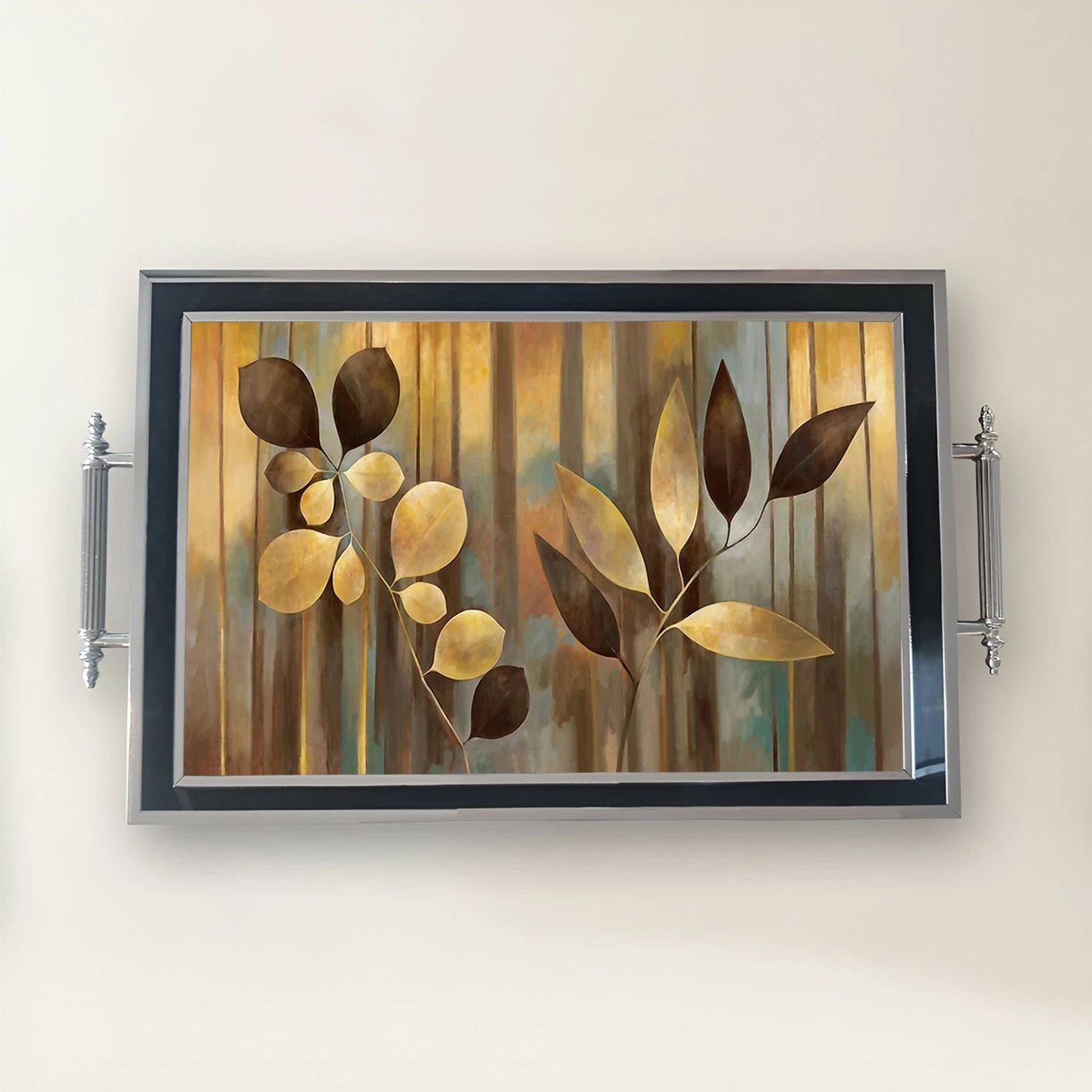 Tabaka dekorative prej qelqi, shumëngjyrëshe, Aberto Design, TPG9883 Tabaka dekorative prej qelqi, shumëngjyrëshe, Aberto Design, TPG9883