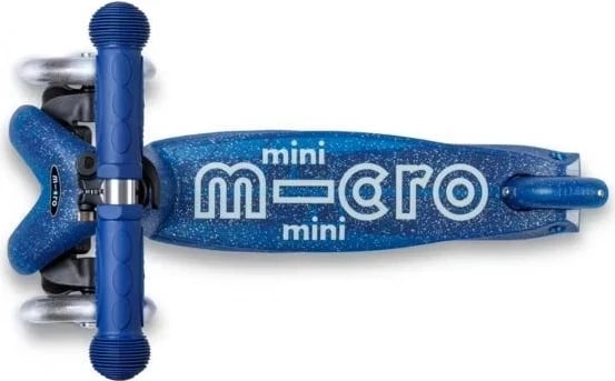 Skuter Micro Mini Micro Deluxe Galaxy Glitter LED, Blu