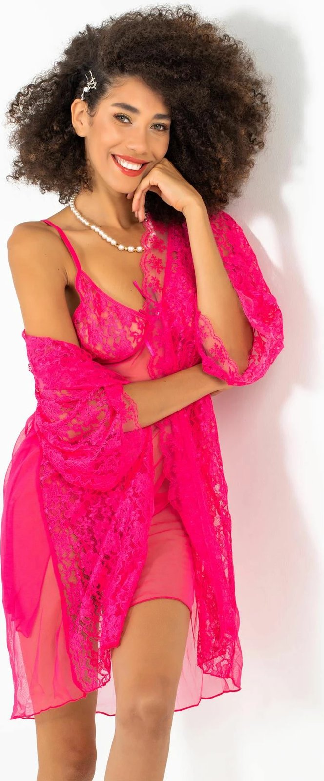 Set fustan nate me mëngjes, rozë, Jumeon, 011-008005