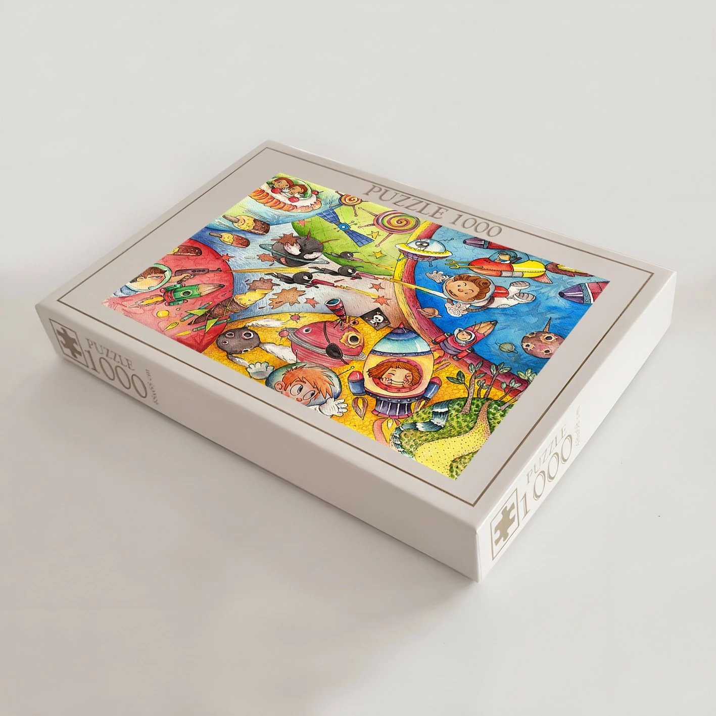 Puzzle 1000 copë, Evila Originals, shumëngjyrësh, PZL_0137_1000