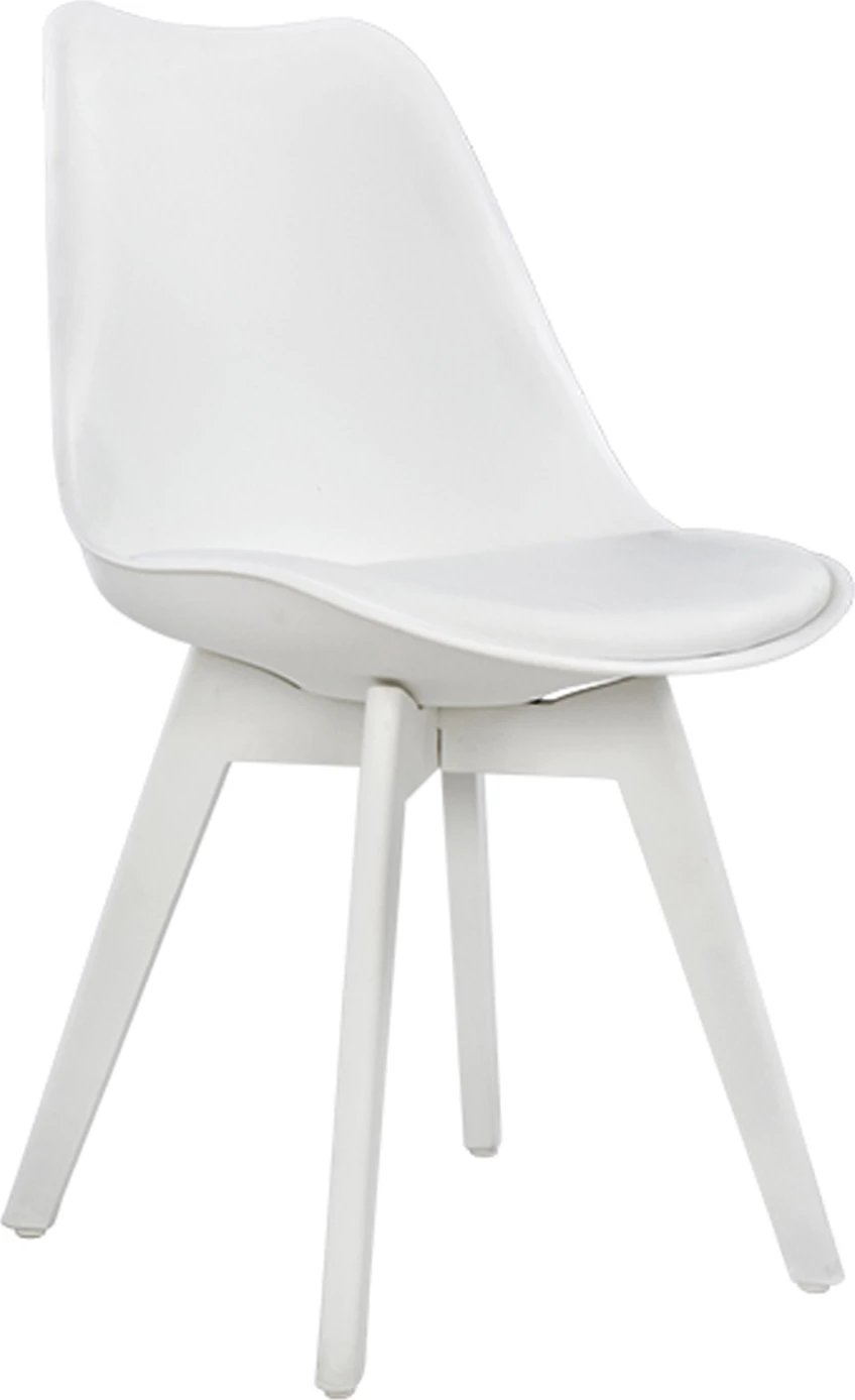 Karrige Vegas FH0033.31 POLIPROPILEN-PU-BARDHË 47,5x55x82 cm, set prej 4 copë