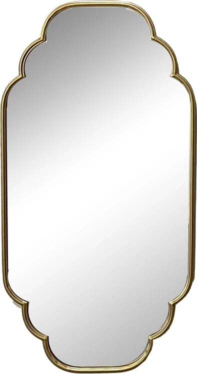 Pasqyrë Farous, metalik ngjyrë ari, 61x3x122cm