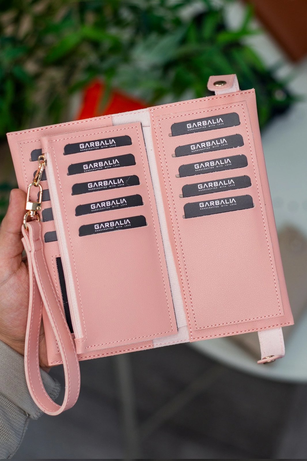 Portofol për gra, Zoozie Bags, ngjyrë pluhur, Tiran