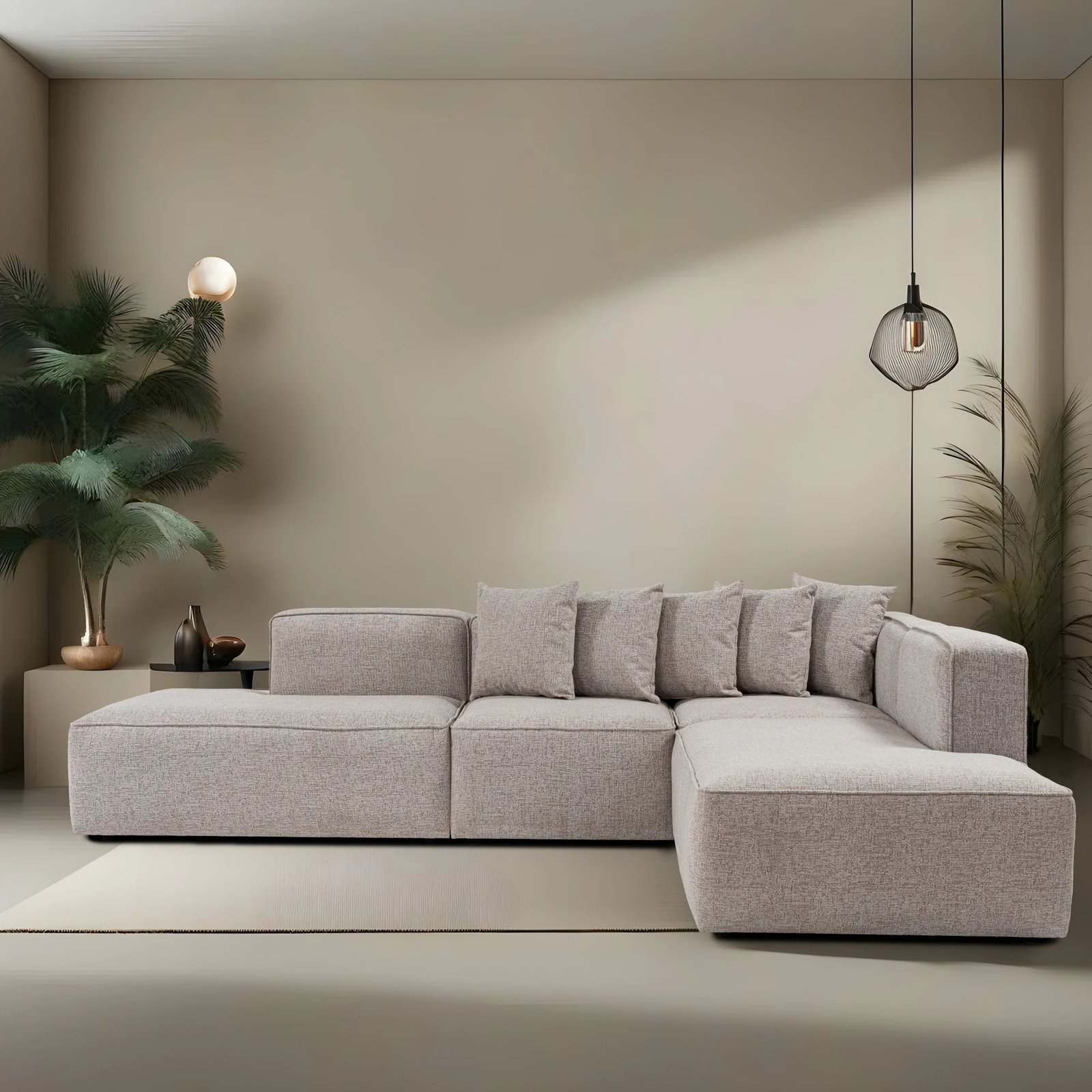 Këndare Atelier del Sofa, More B (M4-M2-M1-M3), ngjyrë moka, 4 pjesë