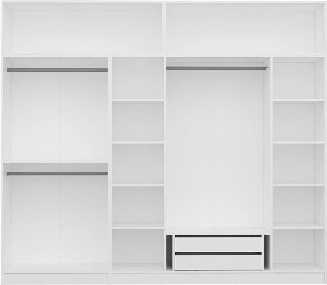 Dollap Skye Decor, i bardhë, 270x235x52cm, 10 pjesë