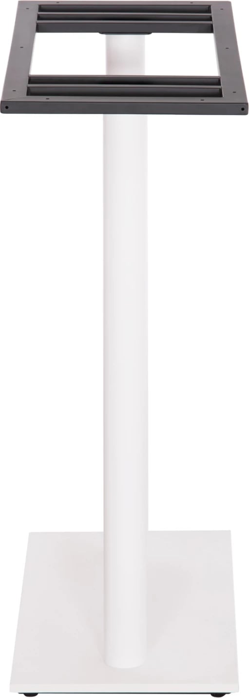 Bazë për tavolinë bar, dy këmbë, metal, ngjyrë e bardhë matte, 80x40x108 cm
