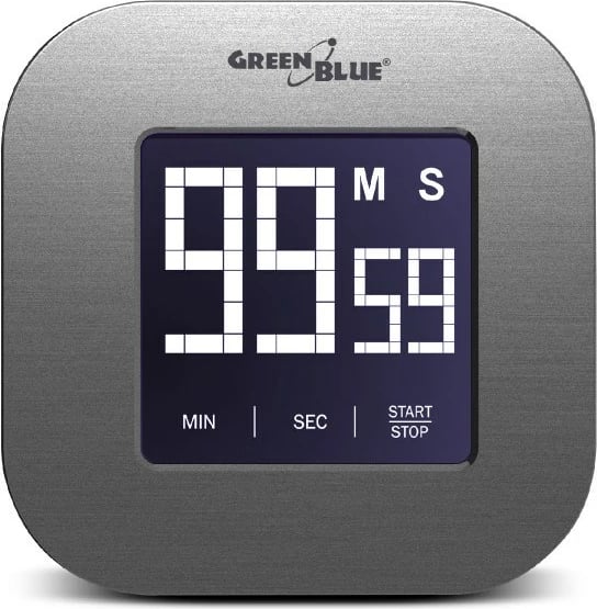 Kohëmatës digjital kuzhine Greenblue 46005, argjend
