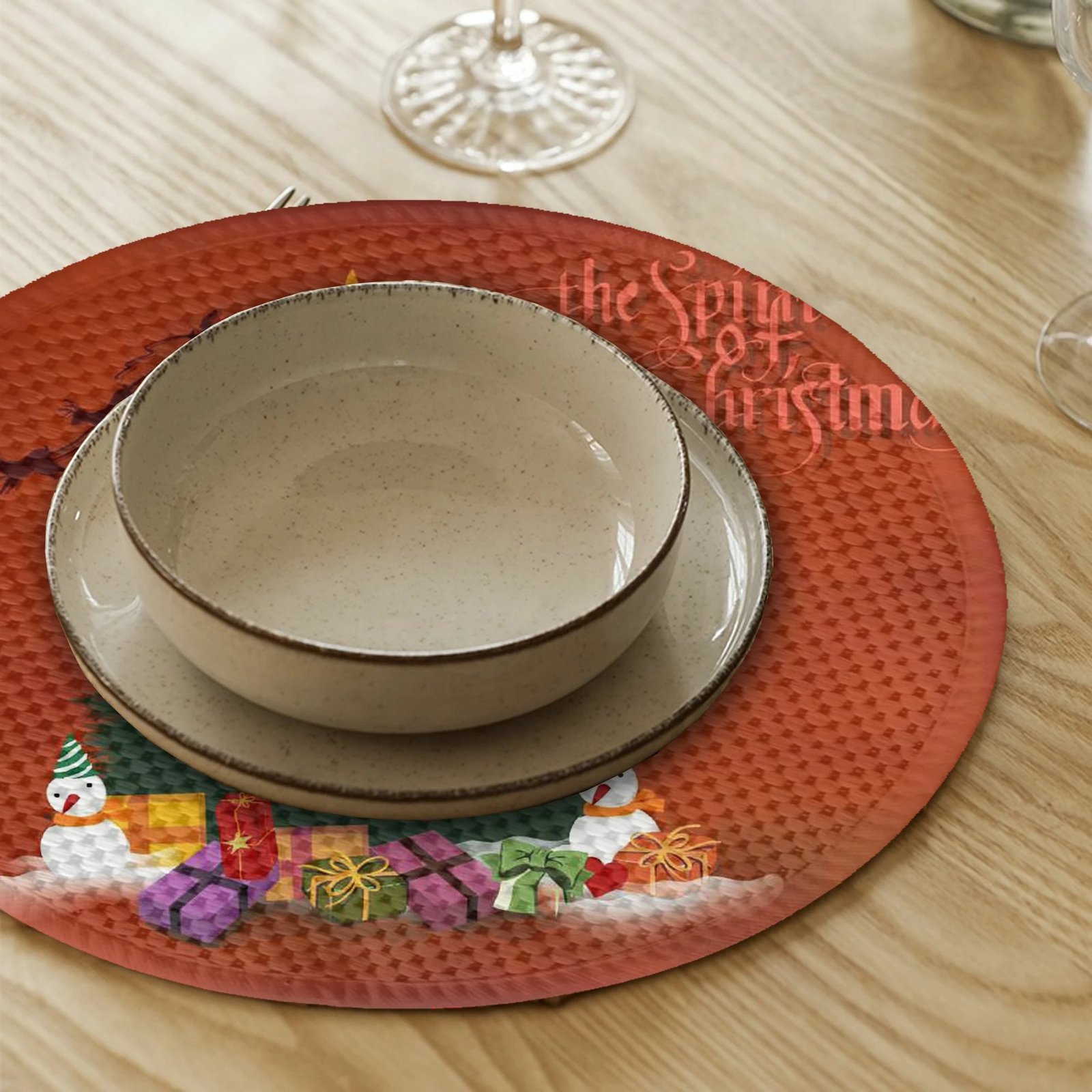 Ndamëse tavoline Hermia Concept, shumëngjyrëshe, 4119Supla, set prej 4 copësh