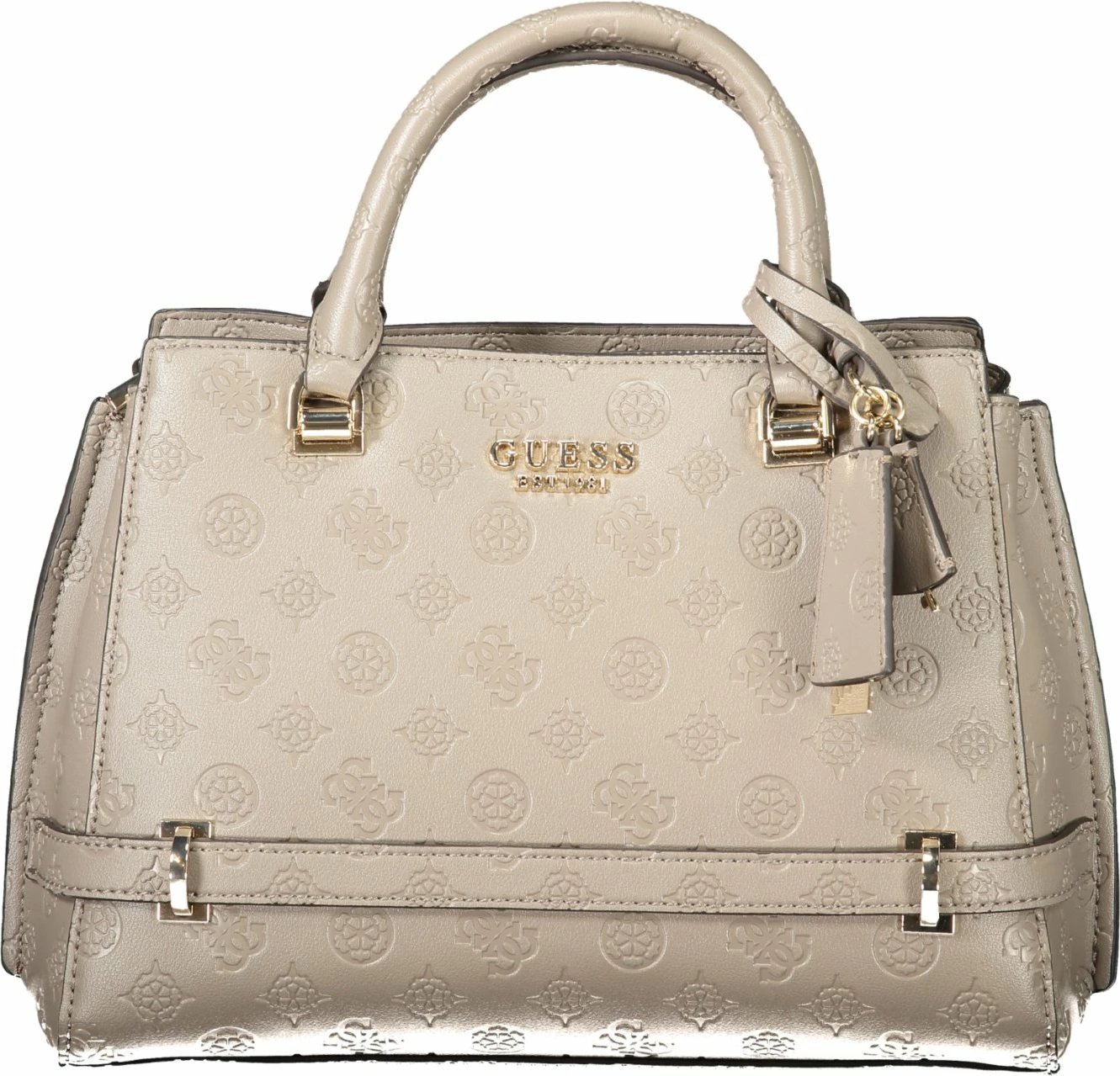 Çantë GUESS JEANS Zarela për femra, beige