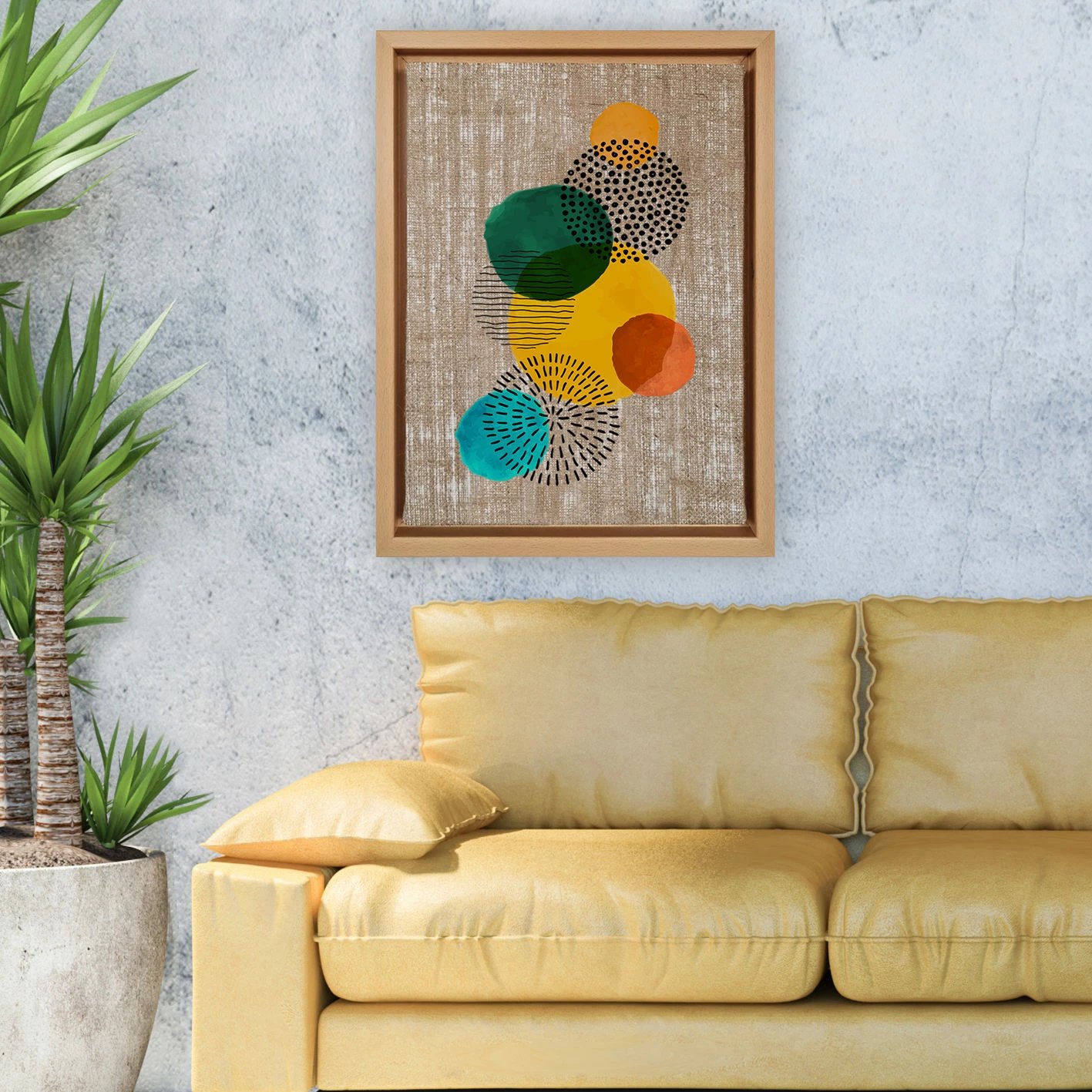 Pikturë dekorative në kanavacë, shumëngjyrëshe, Wallity, LNJ219362251113, 96x136cm