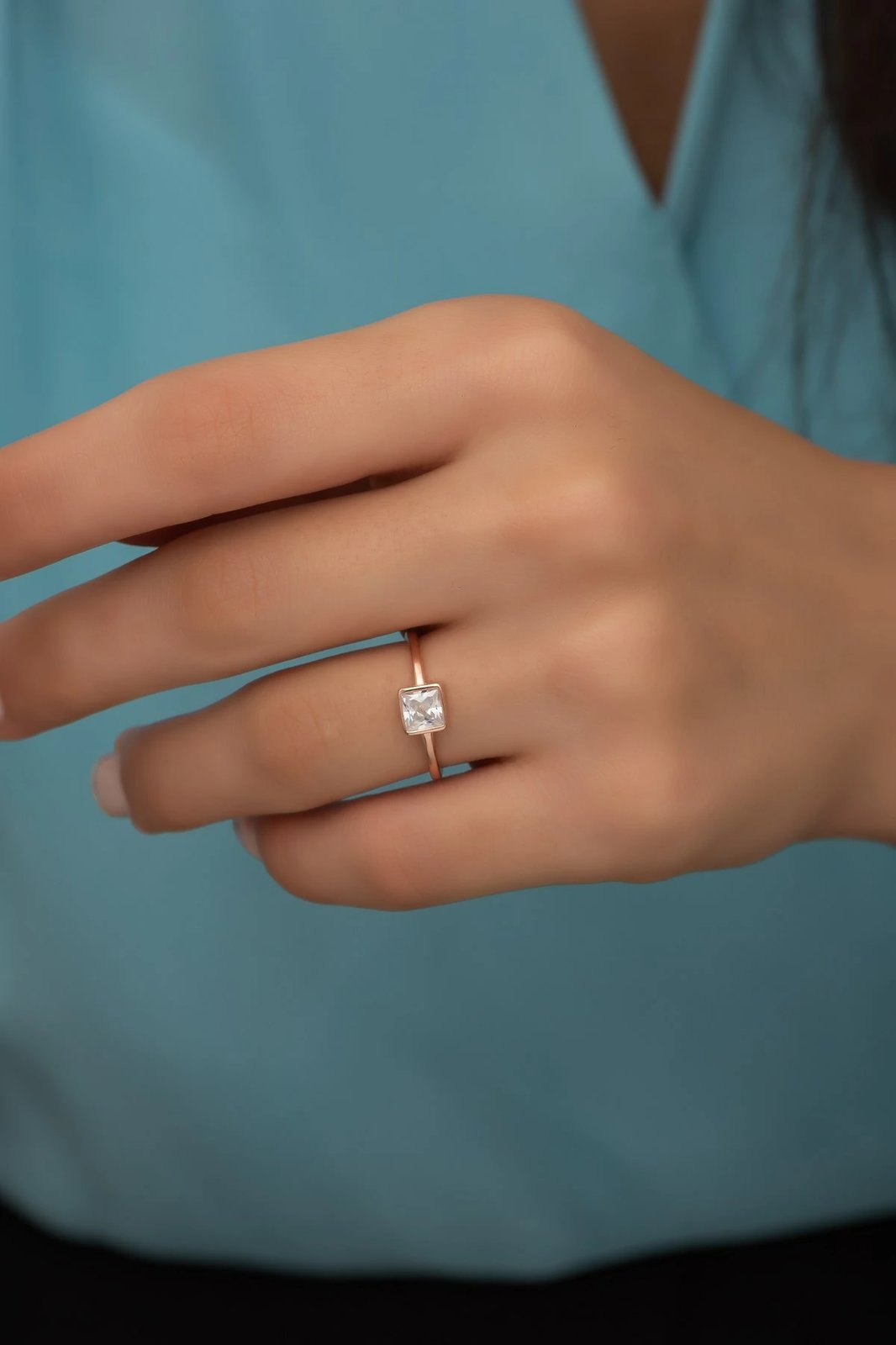 Unazë argjendi, ngjyrë ari rozë, Jumeon, NRZ99703