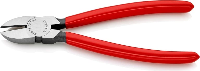 Knaqeza anësore Knipex 70 01 180, 180mm, çelik krom-vanadium, dorezë plastike e kuqe