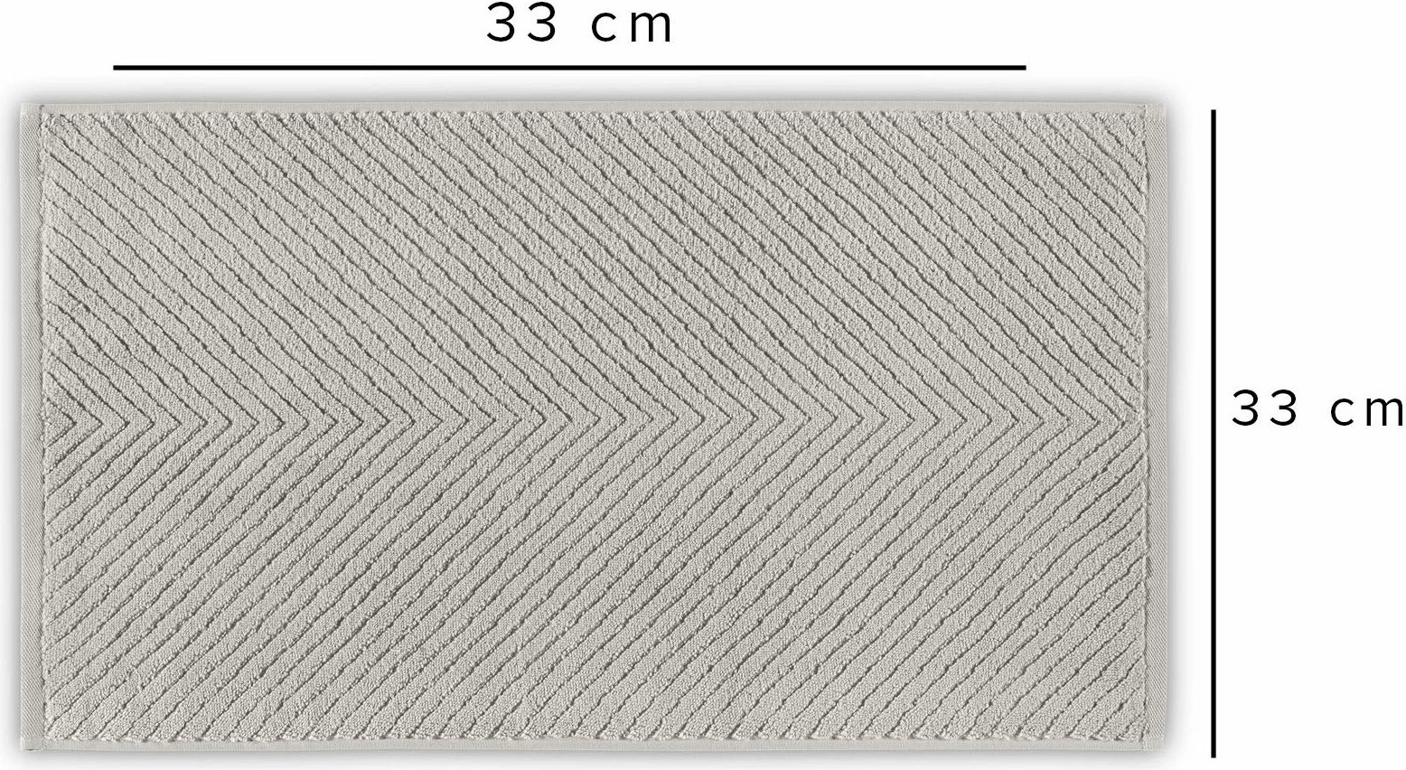 Peshqir fytyre Mijölnir, model Chevron, ngjyrë gri e çelët