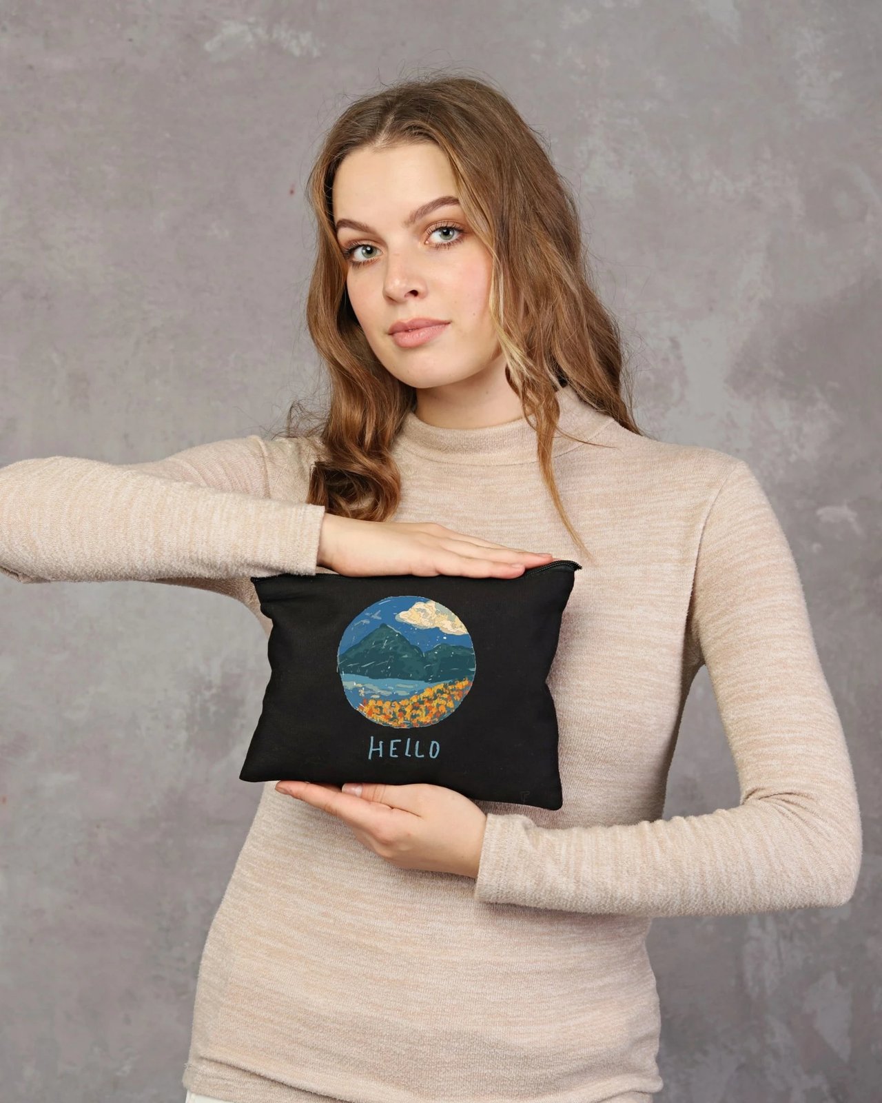 Çantë për make-up Zoozie Bags, e zezë, 25x18cm