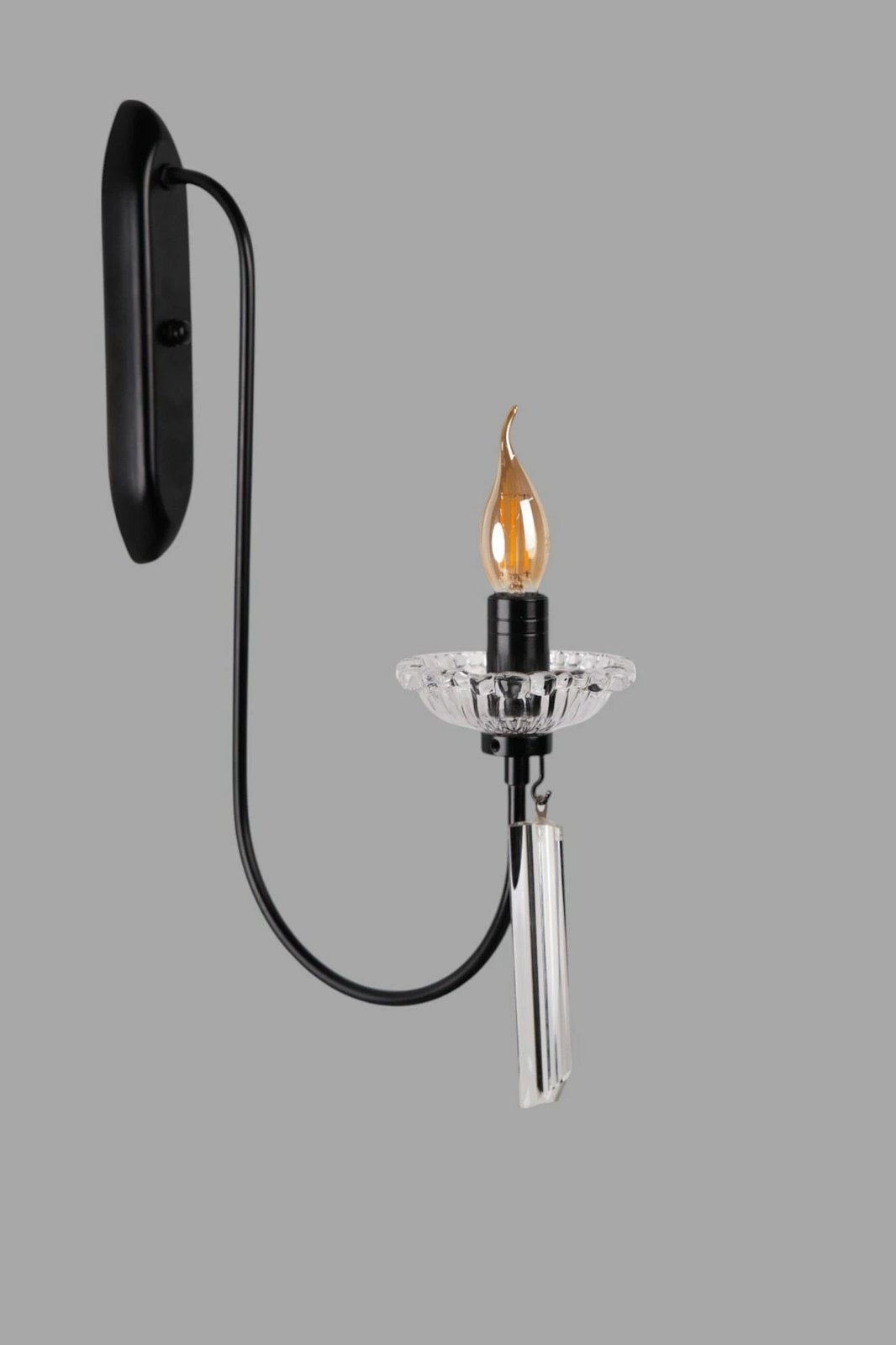 Llambë muri Opviq, 9081-1, ngjyrë e zezë